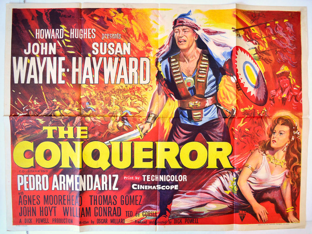 The Conqueror Original British Quad Poster - Movie Poster