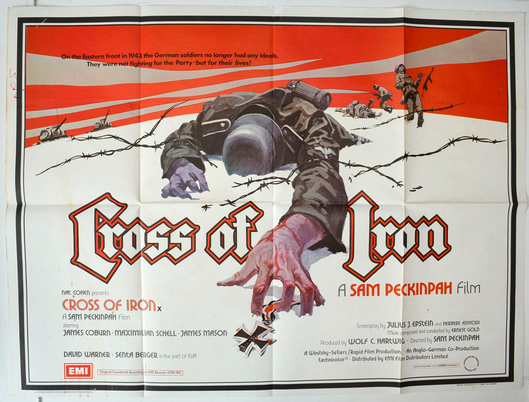 Cross Of Iron Original British Quad Poster - Movie Poster