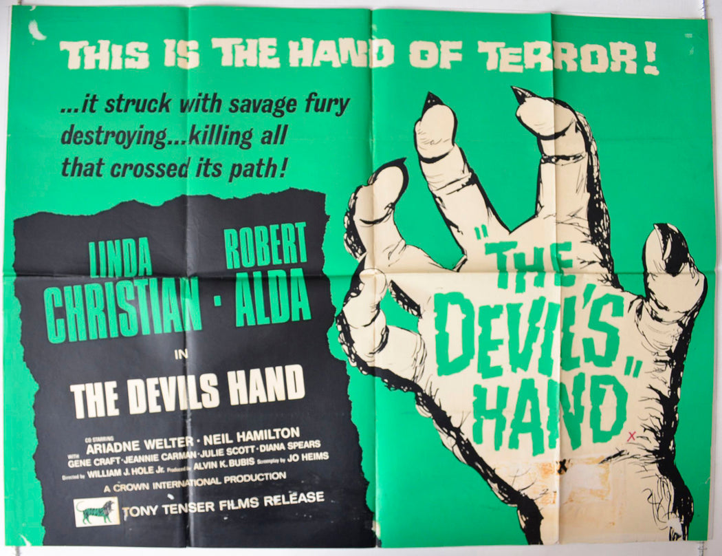 The Devil's Hand Original British Quad Poster - Movie Poster