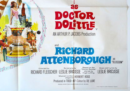 “Doctor Dolittle”  Original British Quad Poster - Movie Poster