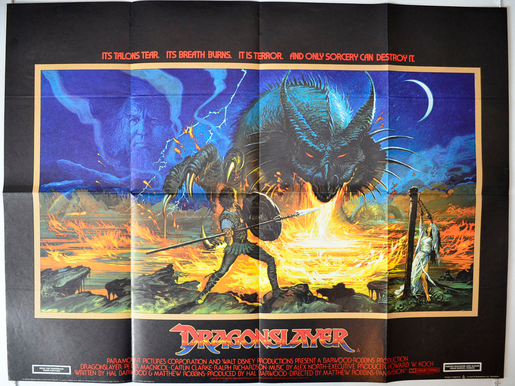 Dragonslayer Original British Quad Poster - Movie Poster