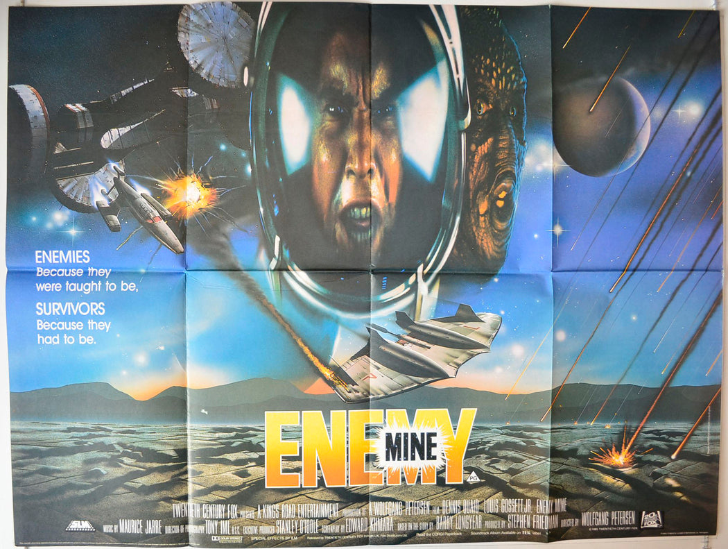 Enemy Mine Original British Quad Poster - Movie Poster