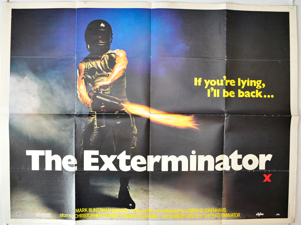 The Exterminator Original British Quad Poster - Movie Poster