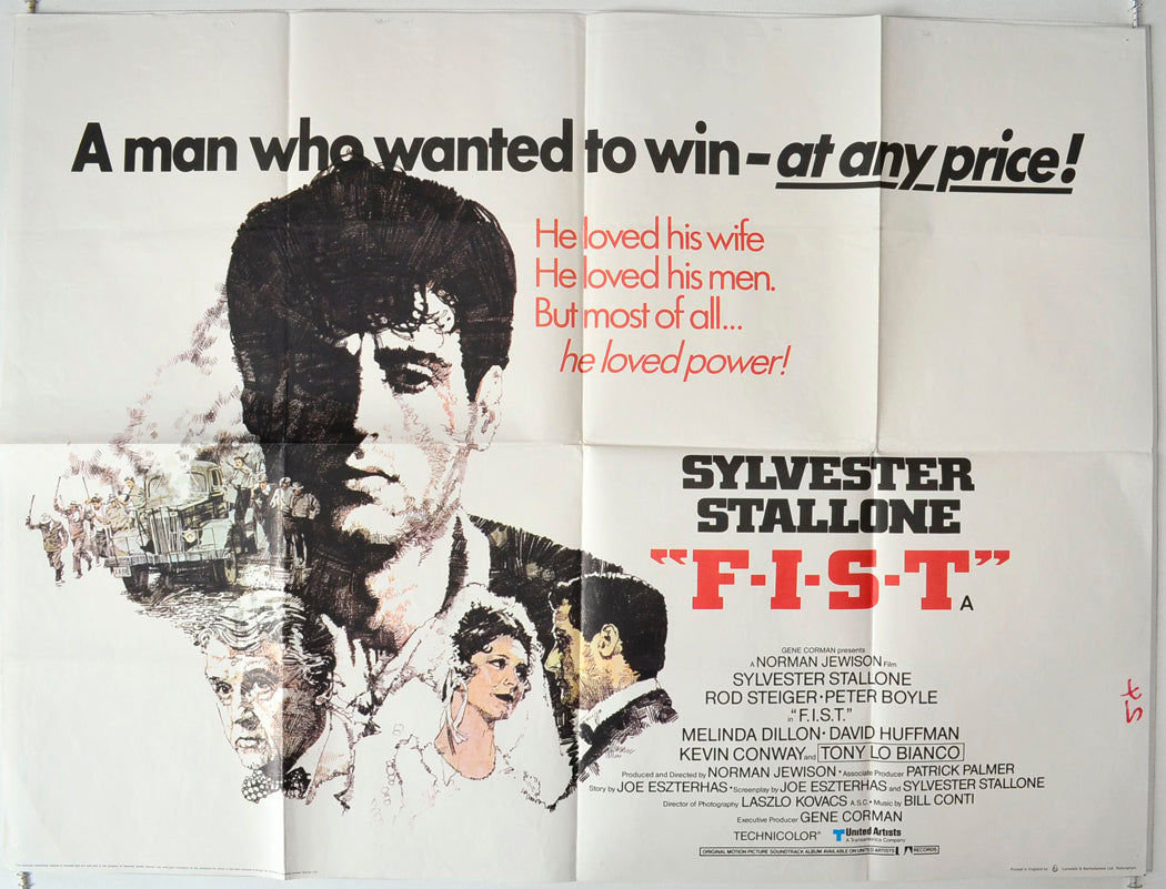 F.I.S.T. Original British Quad Poster - Movie Poster