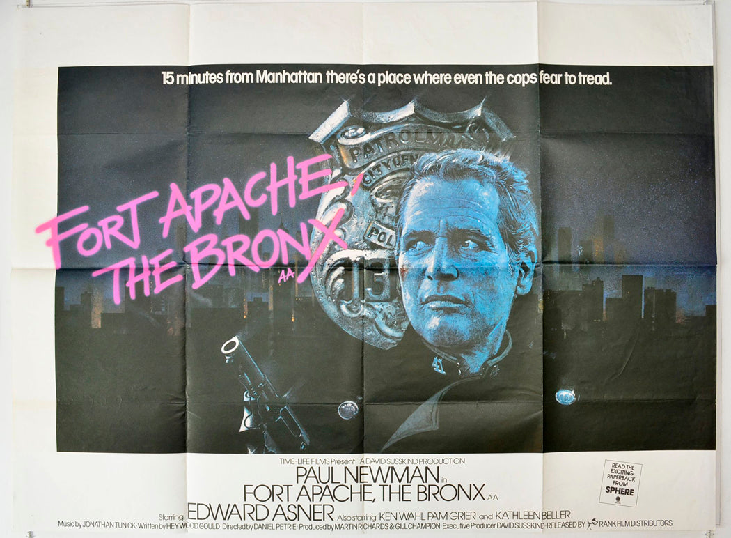 Fort Apache, The Bronx Original British Quad Poster - Movie Poster