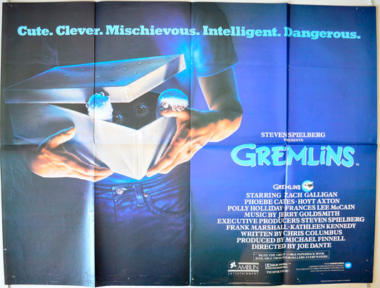 Gremlins Original British Quad Poster - Movie Poster