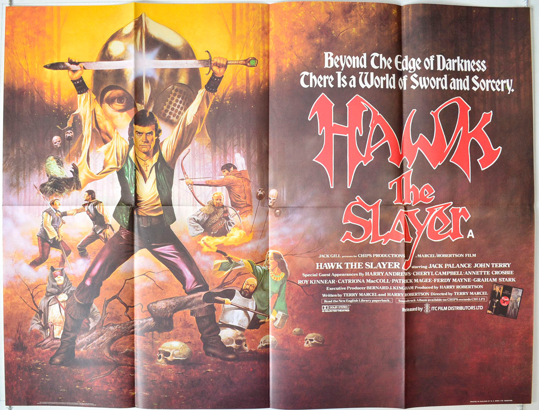 “Hawk The Slayer” Original British Quad Poster - Movie Poster – pastposters