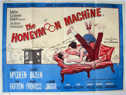 The Honeymoon Machine   Original British Quad Poster - Movie Poster