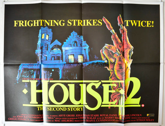 House 2 Original British Quad Poster - Movie Poster
