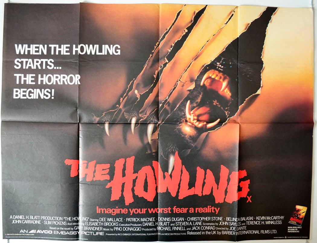 The Howling Original British Quad Poster - Movie Poster