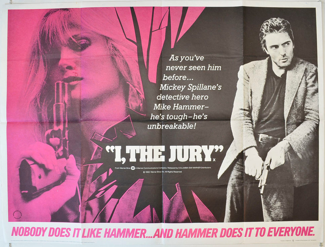 I, The Jury   (Design 2)  Original British Quad Poster - Movie Poster