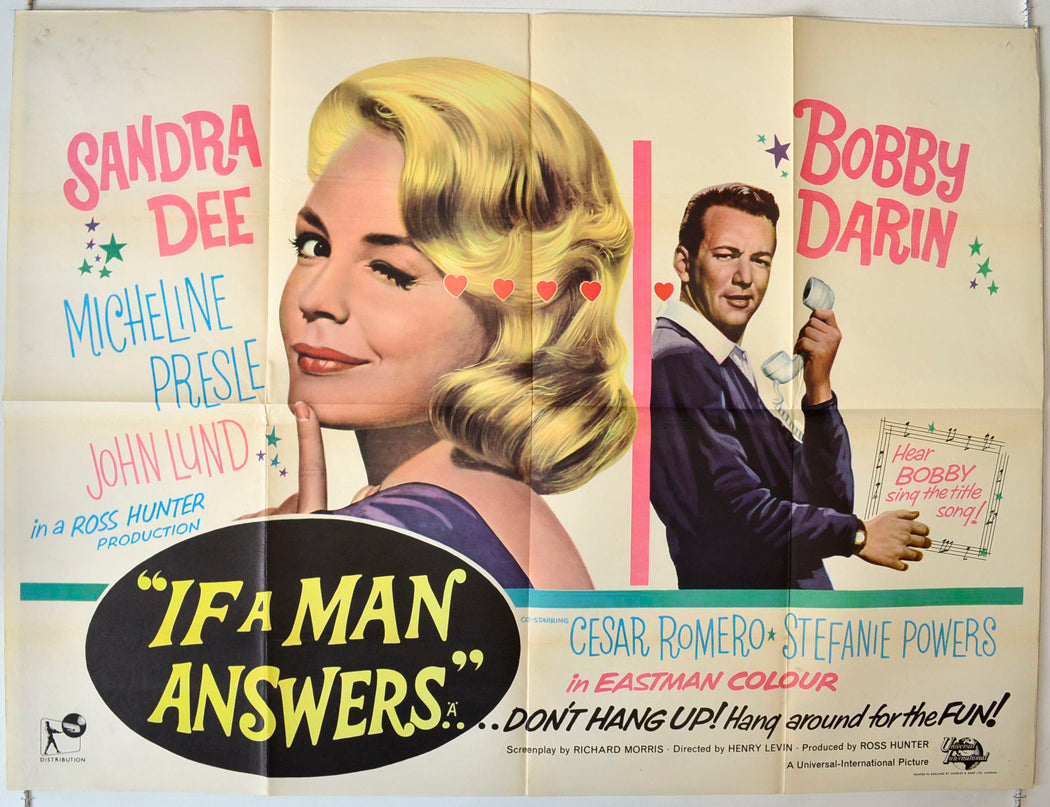 If A Man Answers Original British Quad Poster - Movie Poster