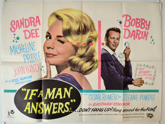 If A Man Answers Original British Quad Poster - Movie Poster