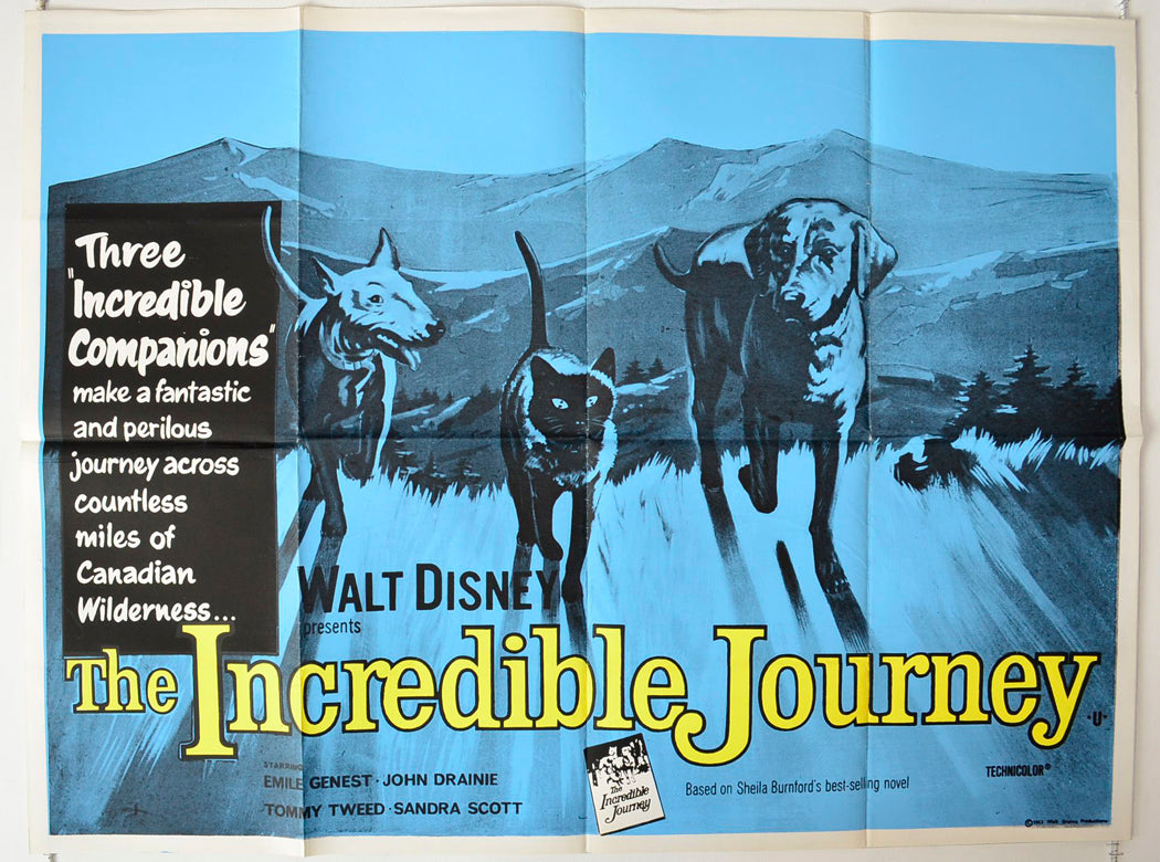 The Incredible Journey Original British Quad Poster - Movie Poster