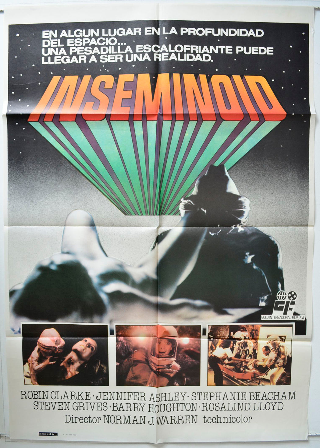 Inseminoid Original Spanish One Sheet Poster - Movie Poster