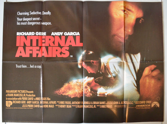 Internal Affairs Original British Quad Poster - Movie Poster