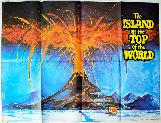 The Island At The Top Of The World   (Teaser / Advance Version)  Original British Quad Poster - Movie Poster