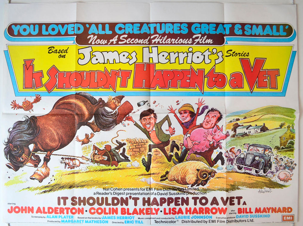 It Shouldn't Happen To A Vet Original British Quad Poster - Movie Poster