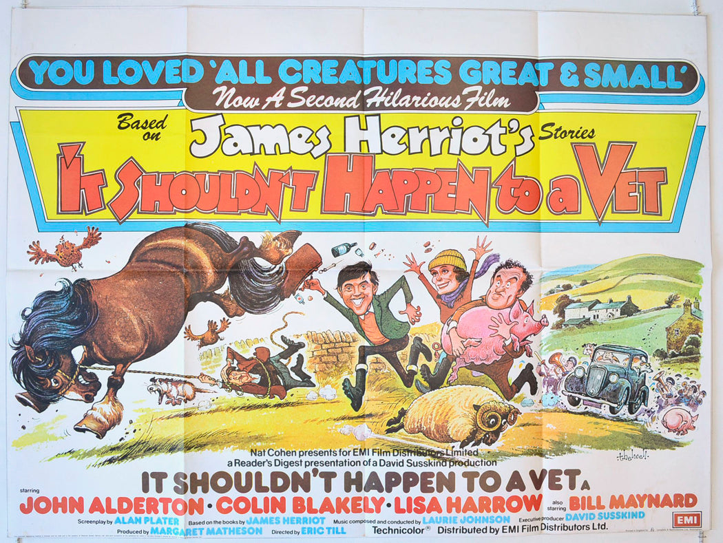 It Shouldn't Happen To A Vet Original British Quad Poster - Movie Poster