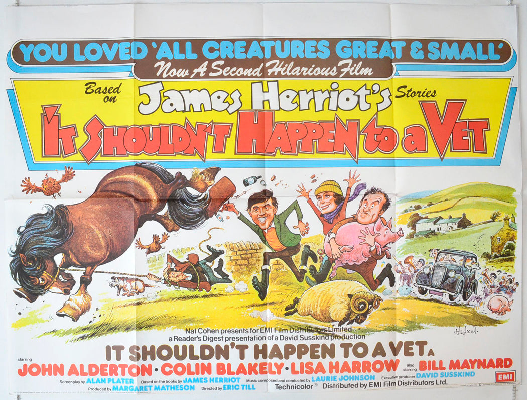 It Shouldn't Happen To A Vet Original British Quad Poster - Movie Poster