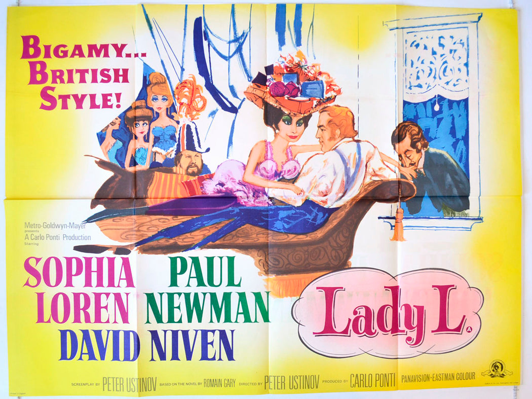 Lady L Original British Quad Poster - Movie Poster