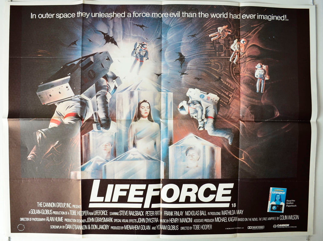 Lifeforce Original British Quad Poster - Movie Poster