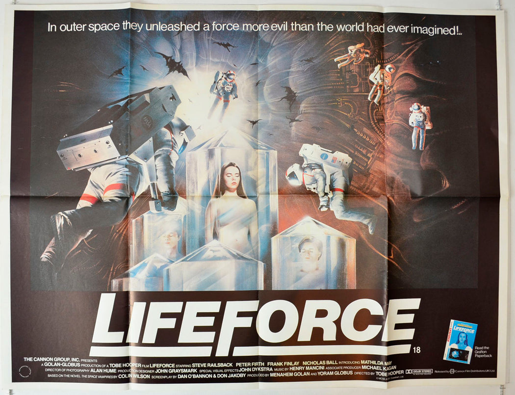 Lifeforce Original British Quad Poster - Movie Poster