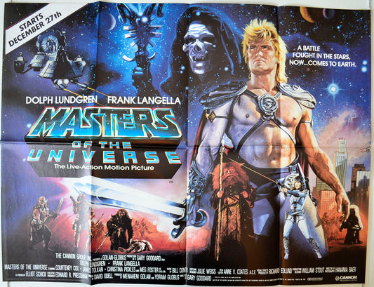 Masters Of The Universe Original British Quad Poster - Movie Poster