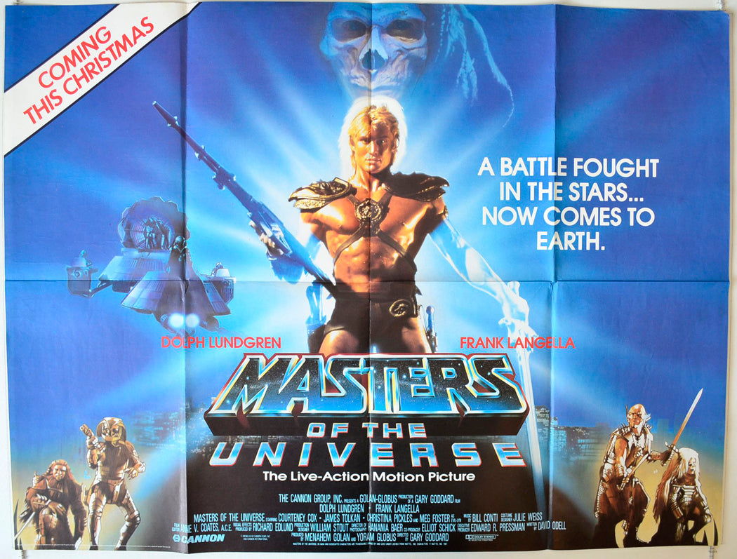 Masters Of The Universe   (Teaser / Advance Version)  Original British Quad Poster - Movie Poster