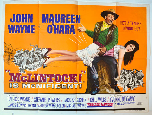 McLintock   Original British Quad Poster - Movie Poster