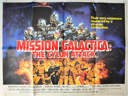 Mission Galactica : The Cylon Attack Original British Quad Poster - Movie Poster