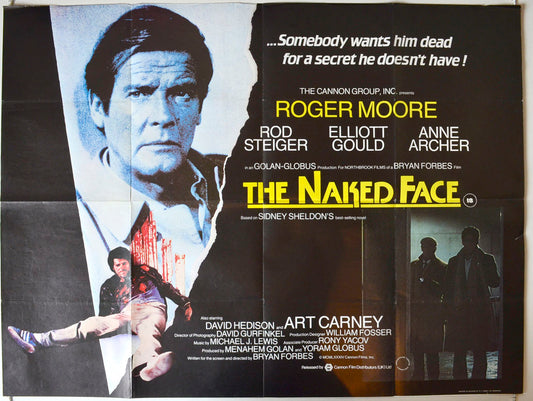 The Naked Face Original British Quad Poster - Movie Poster