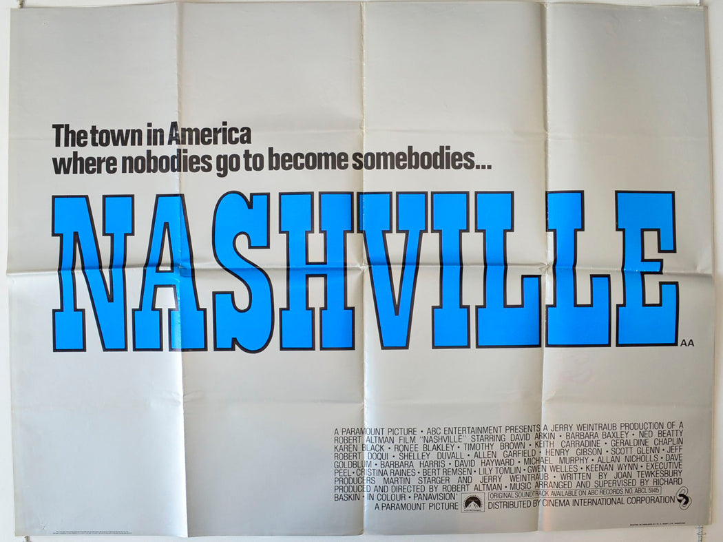 Nashville Original British Quad Poster - Movie Poster