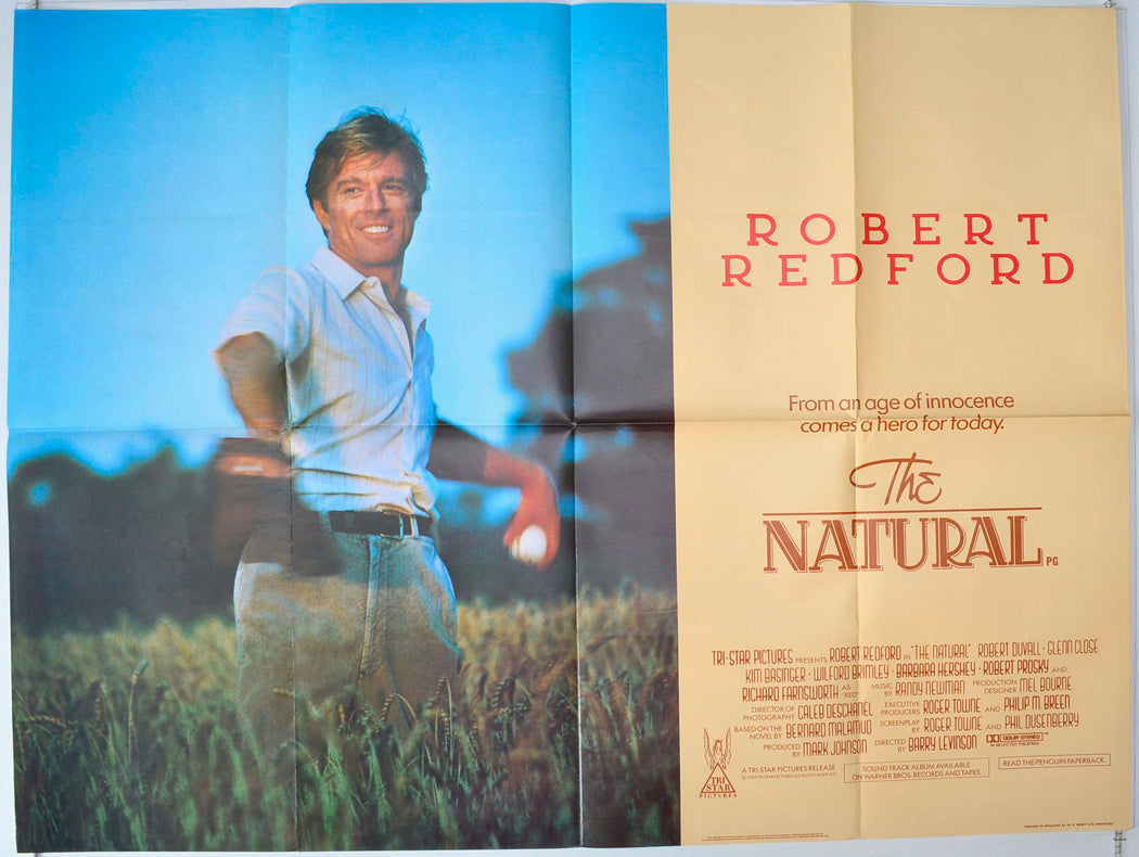 The Natural Original British Quad Poster - Movie Poster