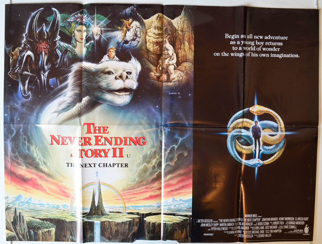 The Never Ending Story II : The Next Chapter Original British Quad Poster - Movie Poster