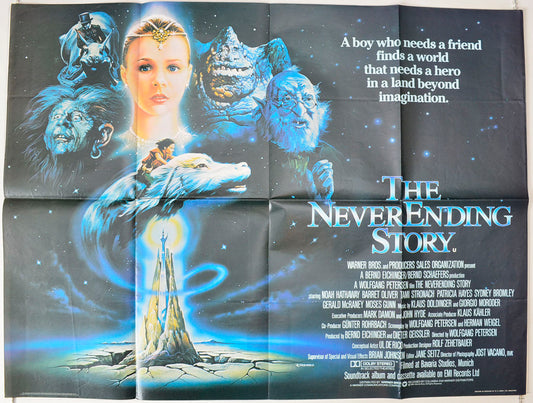 The Never Ending Story   (a.k.a. The Neverending Story)  Original British Quad Poster - Movie Poster