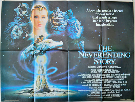 The Never Ending Story   (a.k.a. The Neverending Story)  Original British Quad Poster - Movie Poster