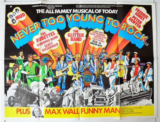 Never Too Young To Rock Original British Quad Poster - Movie Poster