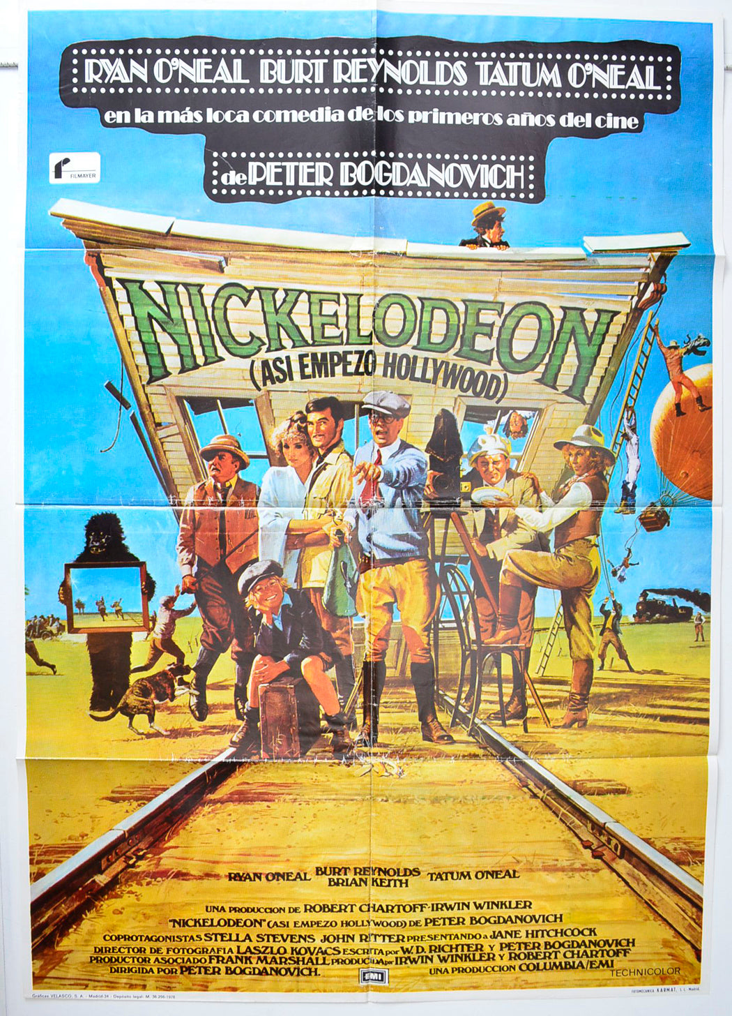 Nickleodeon   (a.k.a. Así empezó Hollywood)  Original Spanish One Sheet Poster - Movie Poster