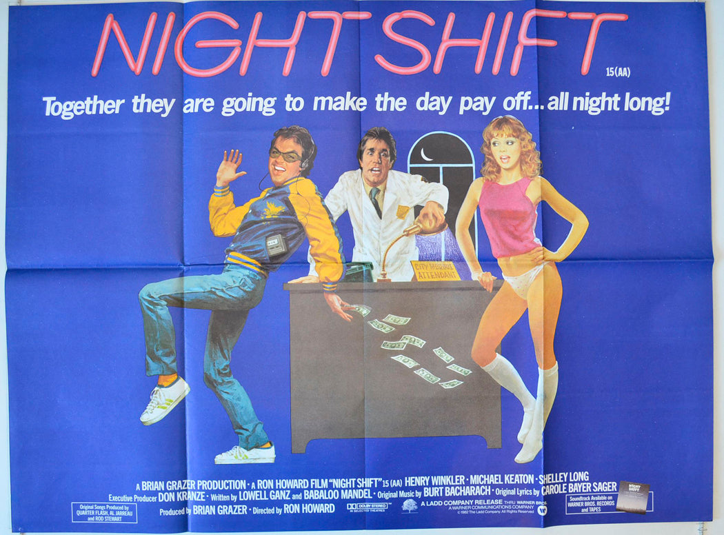 Night Shift Original British Quad Poster - Movie Poster