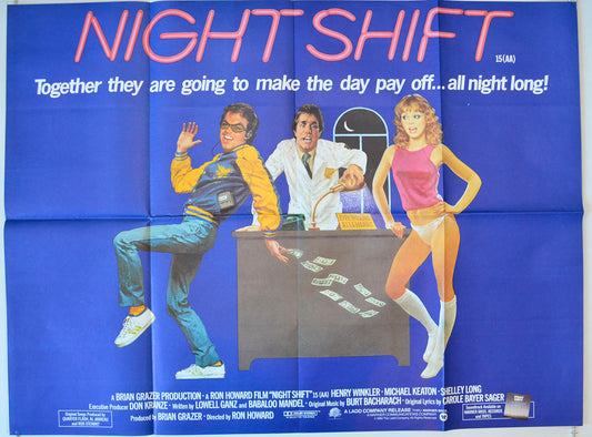 Night Shift Original British Quad Poster - Movie Poster