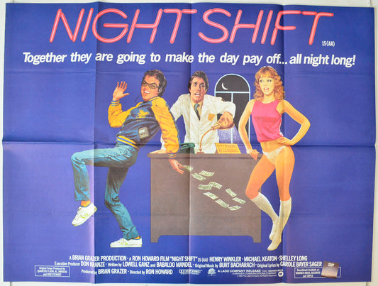 Night Shift Original British Quad Poster - Movie Poster