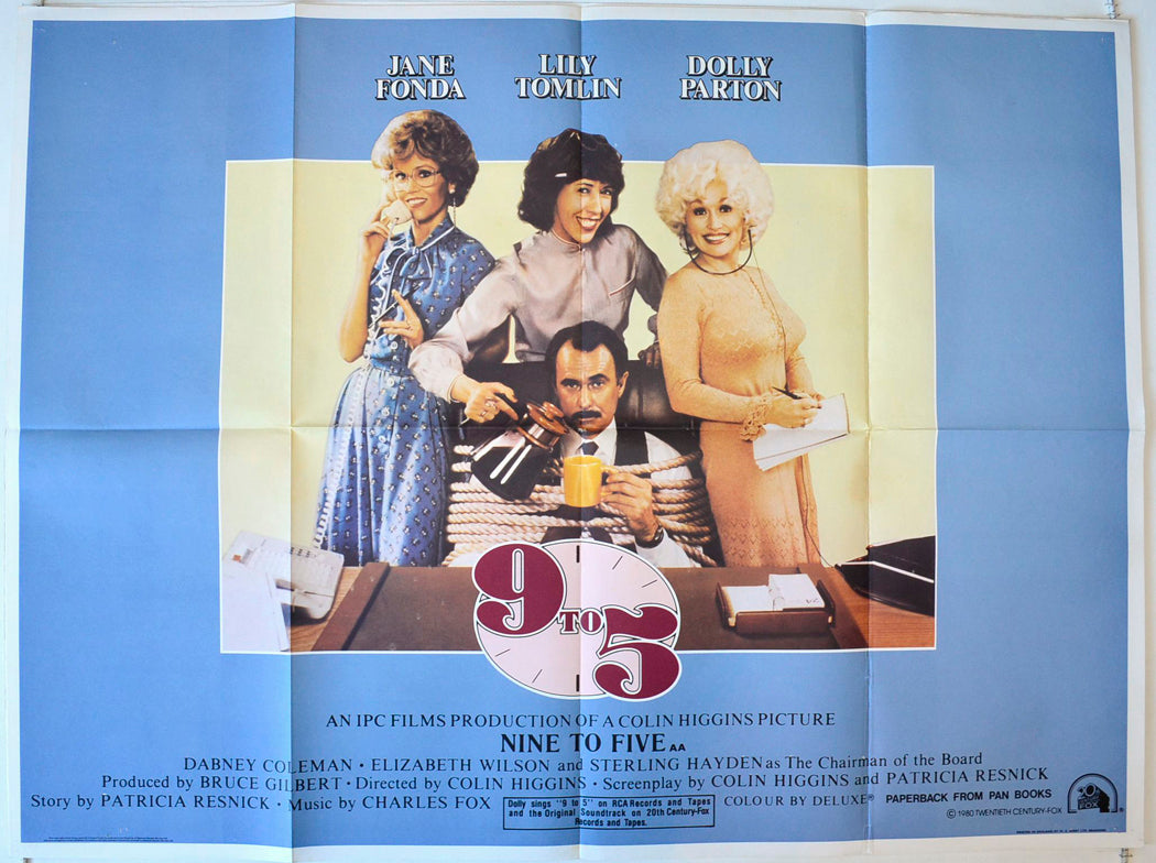 Nine To Five   (a.k.a. 9 to 5)  Original British Quad Poster - Movie Poster