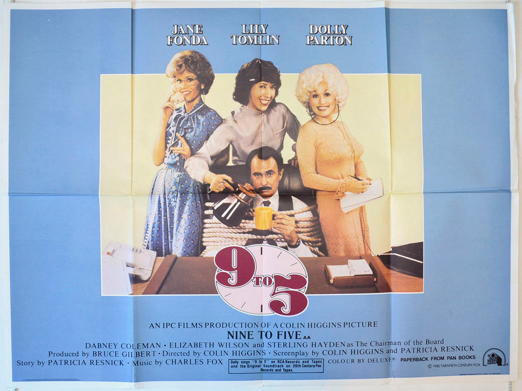 Nine To Five   (a.k.a. 9 to 5)  Original British Quad Poster - Movie Poster