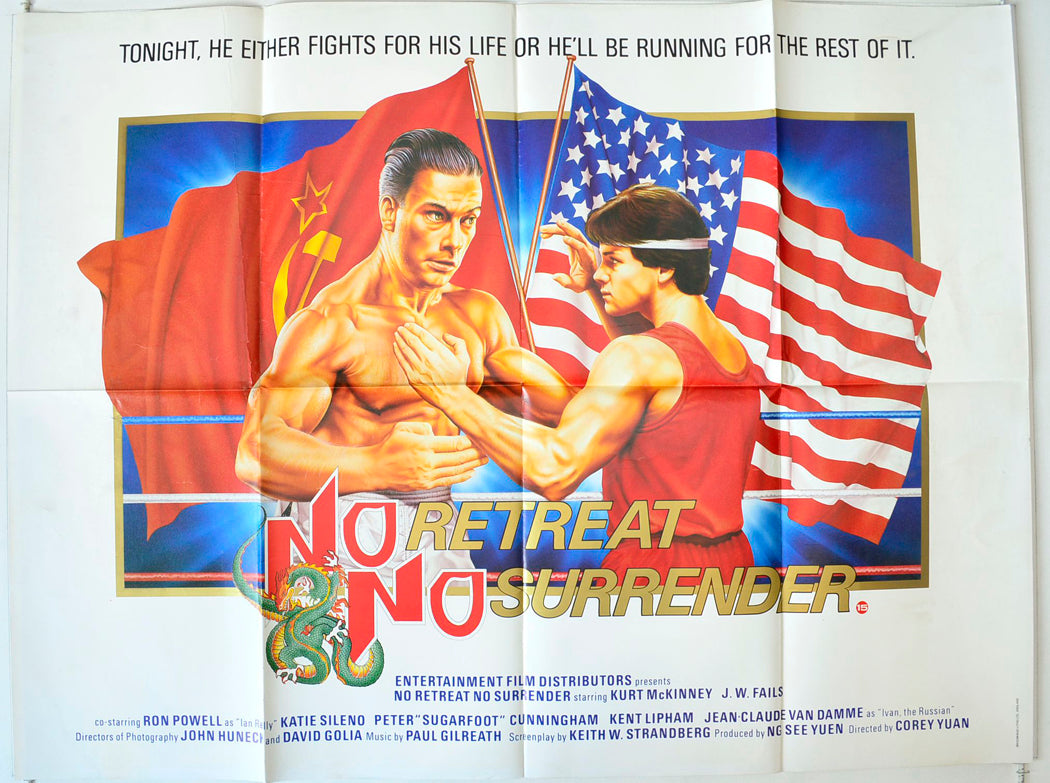 No Retreat No Surrender Original British Quad Poster - Movie Poster