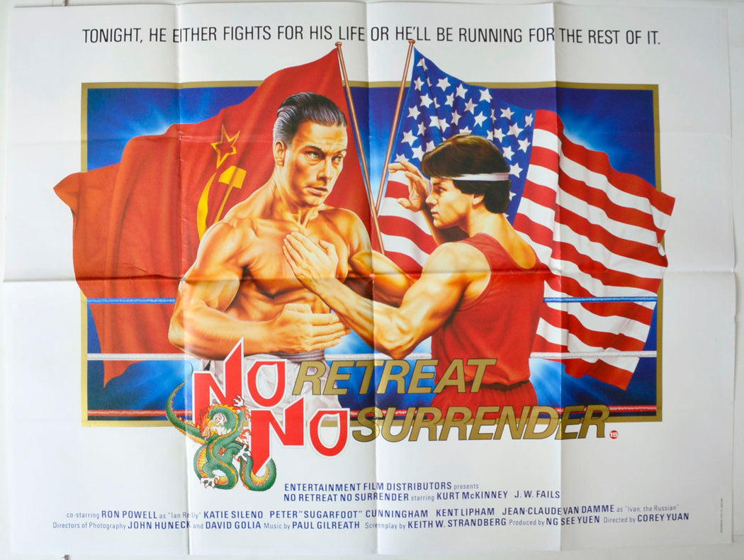 No Retreat No Surrender Original British Quad Poster - Movie Poster