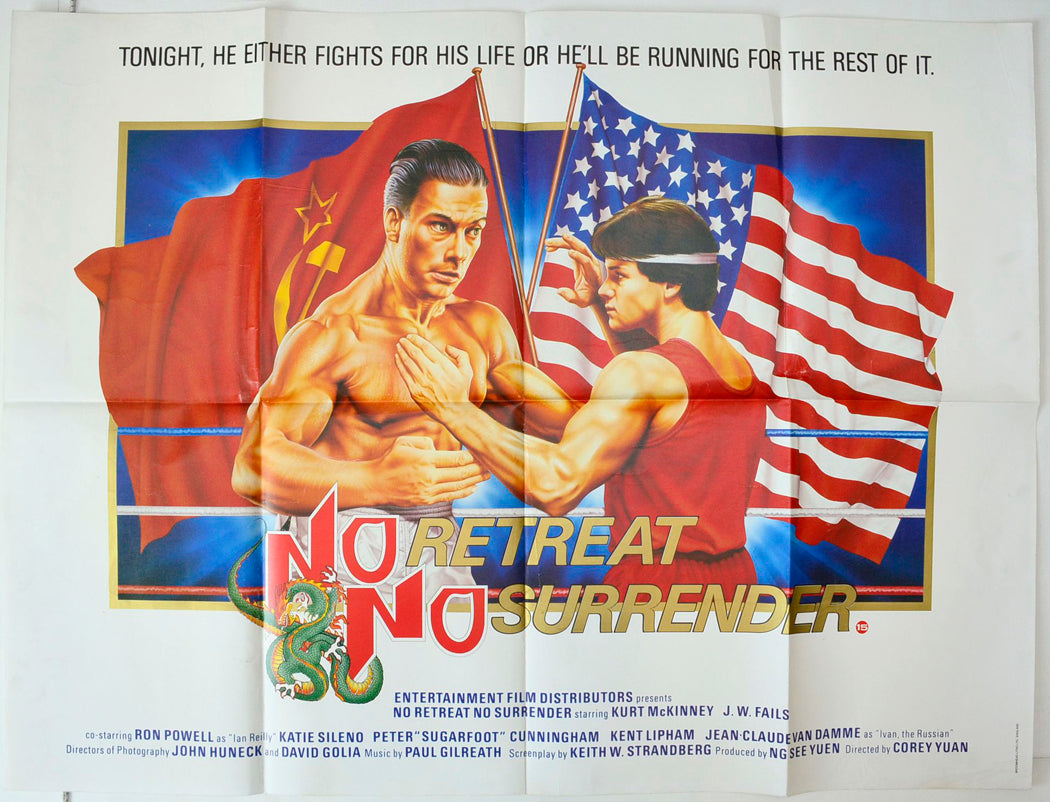 No Retreat No Surrender Original British Quad Poster - Movie Poster