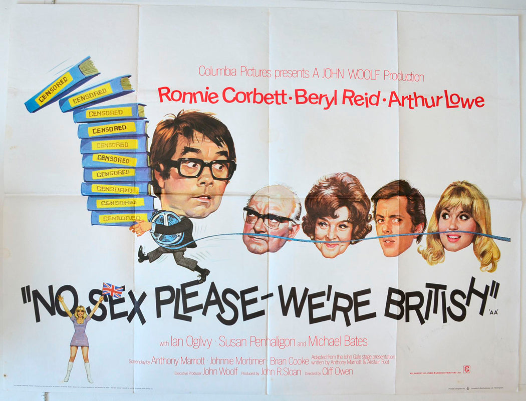 No Sex Please We're British Original British Quad Poster - Movie Poster