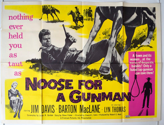 Noose For A Gunman Original British Quad Poster - Movie Poster