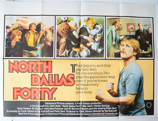 North Dallas Forty Original British Quad Poster - Movie Poster